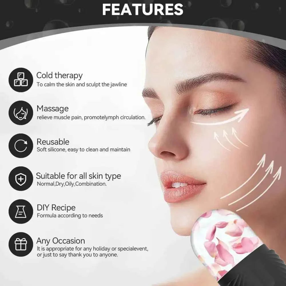Revitalize Your Skincare Routine with the Silicone Cube Facial Ice Roller