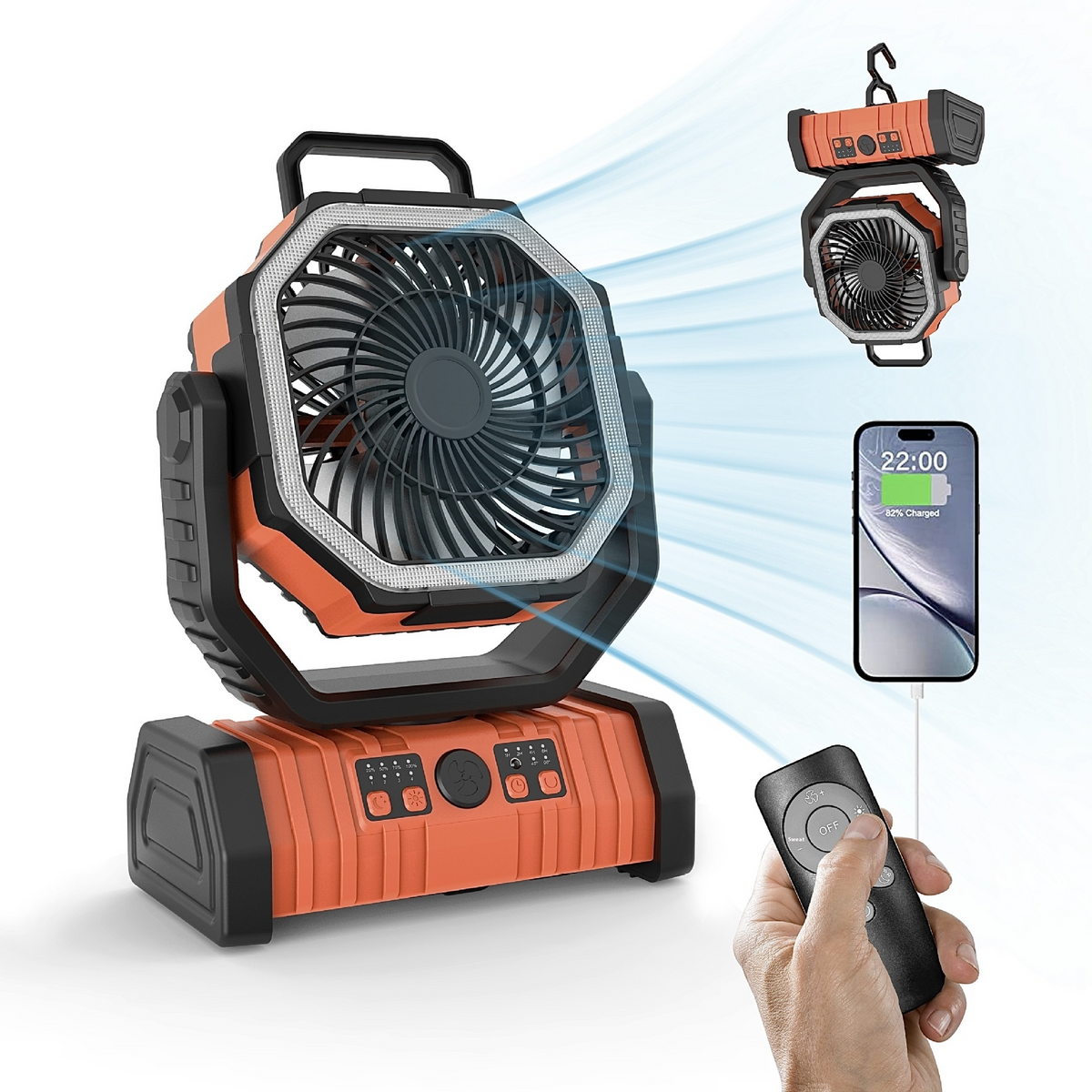 Outdoor Household Power Bank LED Light Camping Fan - Gorgeous Garden