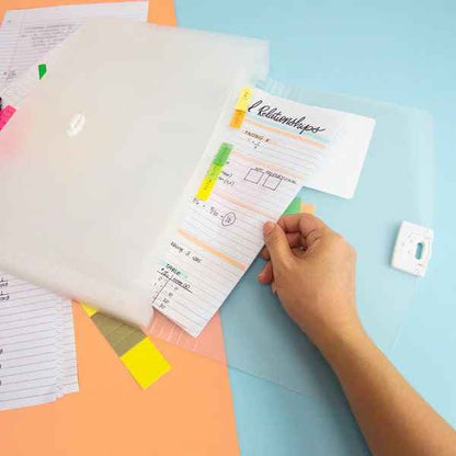 Expanding File Letter Size Translucent Poly 13-Pocket