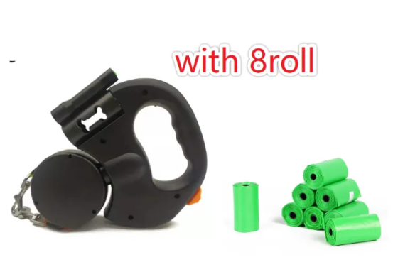 Enhance Your Evening Walks with Our Retractable Dog Leash with Lights