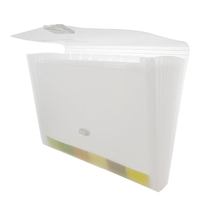 Expanding File Letter Size Translucent Poly 13-Pocket - Gorgeous Garden
