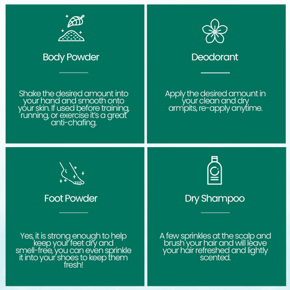 Deodorant Body Powder | Gorgeousgardenskin