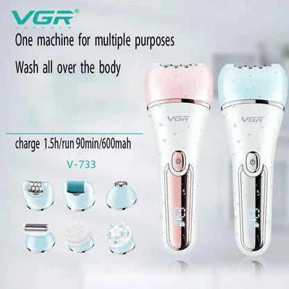 VGR Women's Epilator Shaver Set: Experience Effortless Grooming
