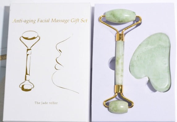 Jade Facial Roller Set | Gorgeousgardenskin