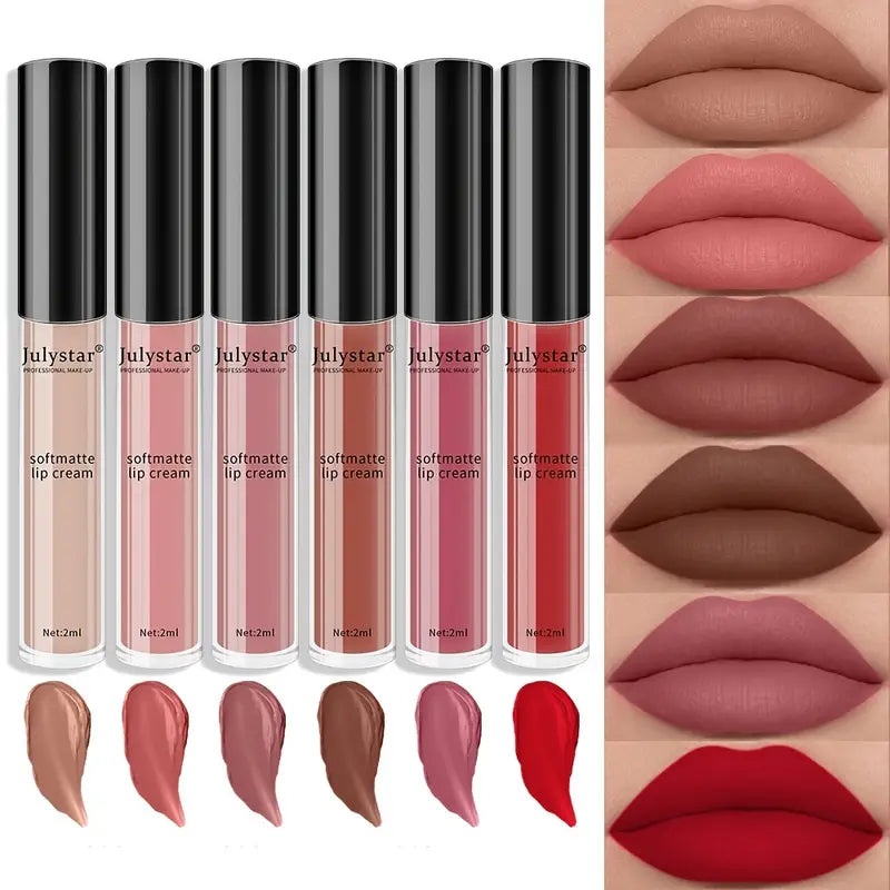 6 Colors Dual Wear Liquid Lipstick | Gorgeousgardenskin