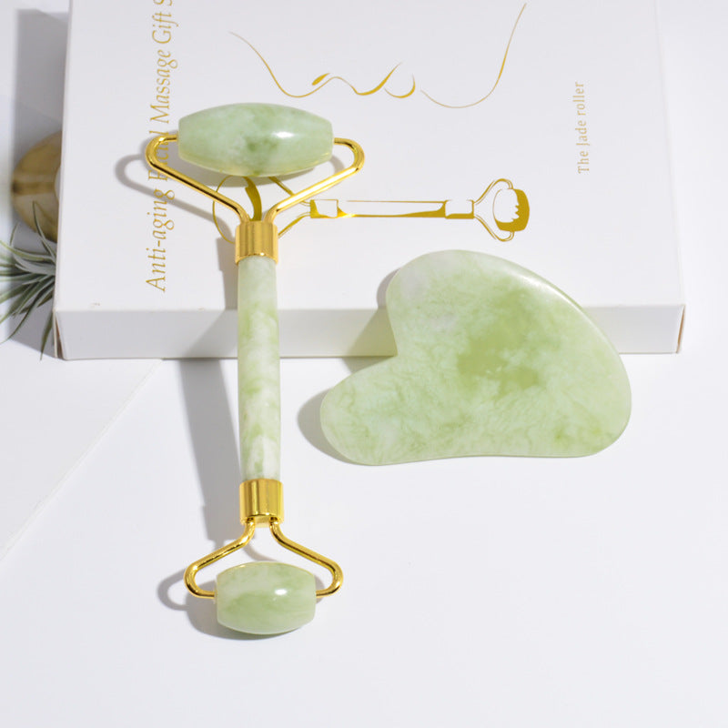 Jade Facial Roller Set | Gorgeousgardenskin