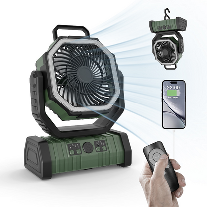 Outdoor Household Power Bank LED Light Camping Fan - Gorgeous Garden