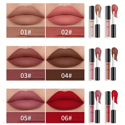6 Colors Dual Wear Liquid Lipstick | Gorgeousgardenskin
