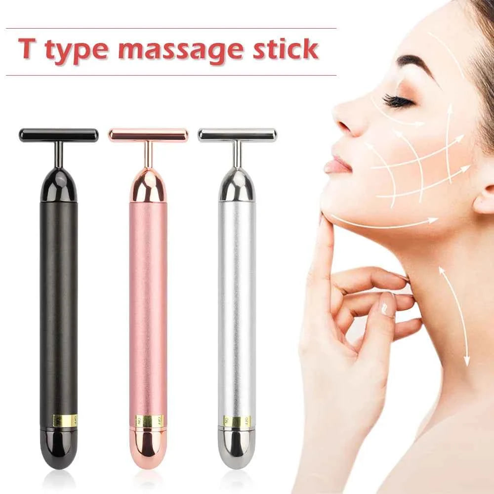 Revitalize Your Skin with the Golden Vibe Facial Massager Bar
