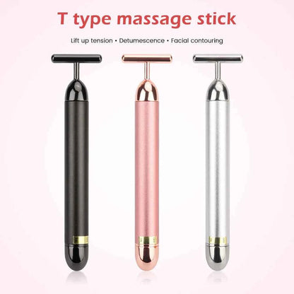 Revitalize Your Skin with the Golden Vibe Facial Massager Bar