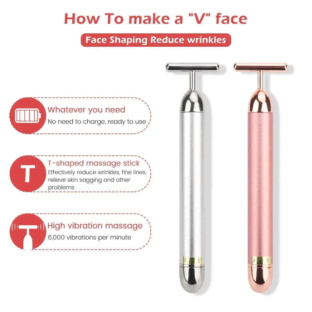 Revitalize Your Skin with the Golden Vibe Facial Massager Bar