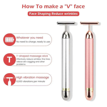 Revitalize Your Skin with the Golden Vibe Facial Massager Bar