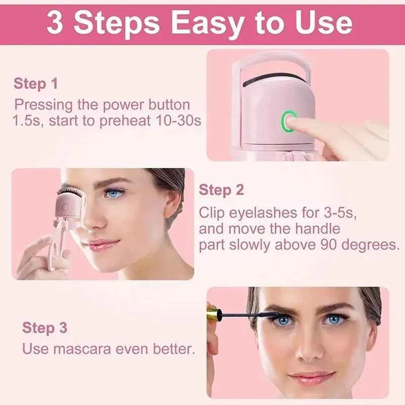 LuxCurls Electric Eyelash Curler: Effortless Glam with Every Curl